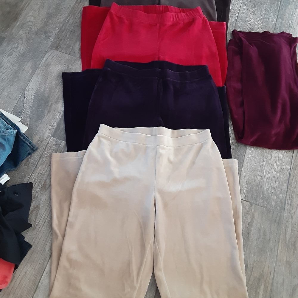 Velour sweat pants